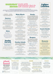 HC GF VG menu Summer 2025