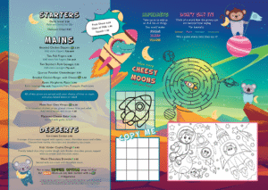 Kids menu Spring 2025