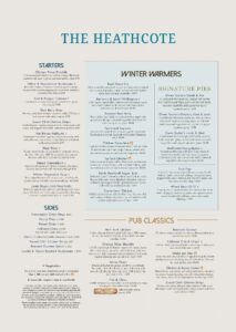 Heathcote Jan 2026 menu pdf